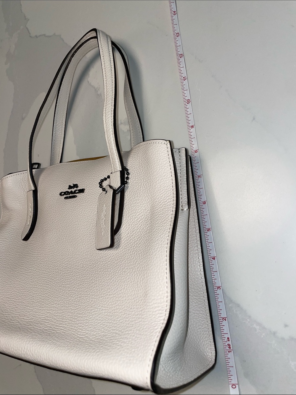 Coach Charlie Carryall 29529 off white leather bag. - Picture 10 of 10
